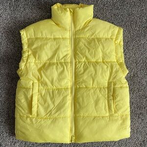 FP Movement In A Bubble Puffer Vest - Yellow